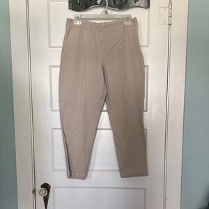 Chico’s Slim Tapered Khaki Pants - Beige Size 1 (US Size 8)
